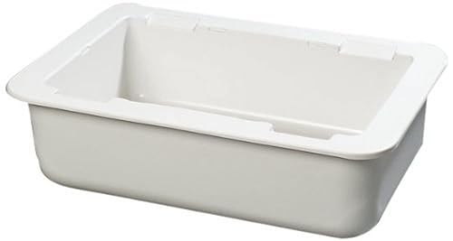Carlisle FoodService Products CM104202 Coldmaster Full Size Insulated Cold Pan Holder, 24.1 Quart Capacity, 6' Deep, White - Poueer
