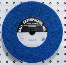 12 Inch Premium Ceramic Grinding Wheel, 30 Grit, 1 Inch x 7/8 Inch, for 12 Inch Grinders, RBG10124 - Poueer