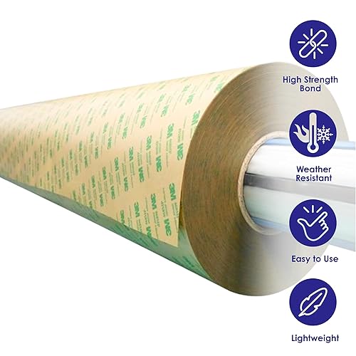 CANOPUS Double Sided Transfer Sheet, 468MP Adhesive Transfer Tape, 12in x 5yd - Poueer