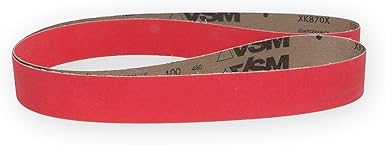 6 inch x 123 inch, 80 Grit, KK752X (General Grade), X-Weight, Aluminum Oxide (A/O), Abrasive Sanding Belts, 10-Pak - Poueer