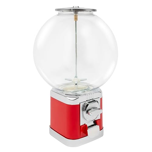 Capsule Vending Machine Candy Machine Dispenser for Business Toy Vending Machine Dispenser Lockable Candy Gumball Dispenser Machine Prize Machine Twister Ball Dispenser (White) - Poueer