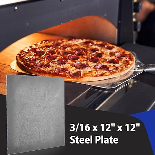 Therwen 1 Pcs 3/16 x 12' x 12' Steel Plate A36 Steel Sheet Plate Flat Metal Plate for Cutting Industrial Use - Poueer