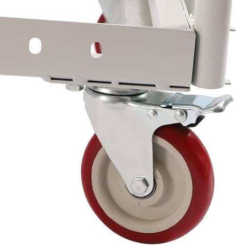 1500lbs Steel Panel Truck Cart, Platform Truck Cart, Lumber Cart Drywall Dolly Cart, Drywall Cart Panel Cart Dolly with 4 Dual-Bearing Casters, Steel Panel Cart, Steel Frame Dolly (1000lbs-39x24in) - Poueer