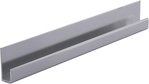 CRL Brite Anodized Aluminum 3/16' 'J Channel - 12 ft Long - Poueer