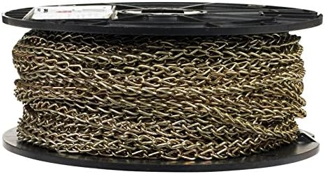 Campbell Chain 16 in. Single Jack Brass Jack Chain 1/16 in. Dia. x 200 ft. L - Total Qty: 1 - Poueer