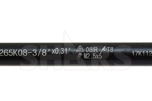 Shars 3/8' Internal Miniature Indexable Threading Boring Bar 404-6477 !] - Poueer