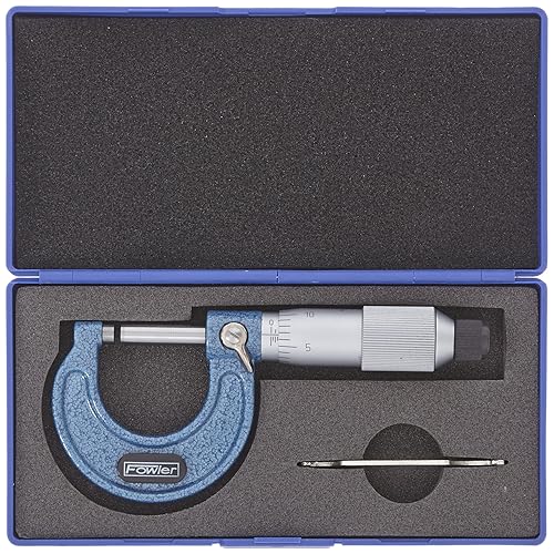 Fowler 52-253-001-1, Premium Outside Inch Micrometer with 0-1' Measuring Range - Poueer