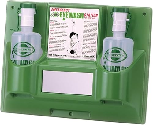 SP Bel-Art Emergency Eye Wash Safety Station; 2 Bottles, 1000ml (x2) (F24868-0000) - Poueer