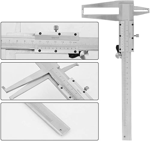 Carbon Steel, Slide Caliper, Vernier Caliper Gauge, Inside Groove Vernier Caliper Inner Micrometer Ruler Measuring Tool 9-150mm - Poueer