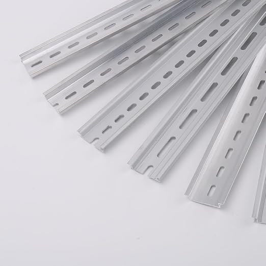 10 Pieces DIN Rail Slotted Aluminum RoHS 1000mm Long 35mm Wide 7.5mm High,10 Meters Total - Poueer