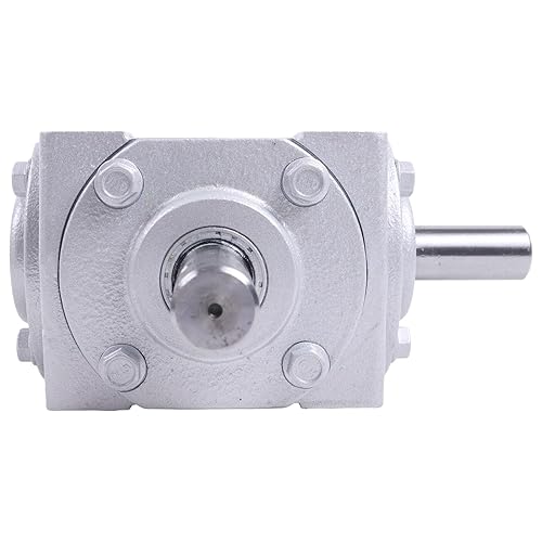 40 HP Right Angle Bevel Gearbox with Crosshole & Keyed Shaft 19455-SR-KW-PH-GR CW/CW 1:1 1800 Max RPM - Poueer