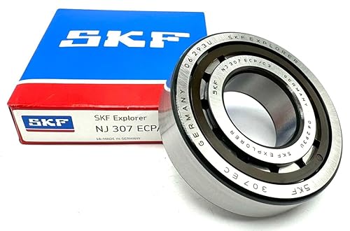 SKF Germany NJ307 ECP C3 Cylindrical Roller Bearing 35X80X21 MM - Poueer