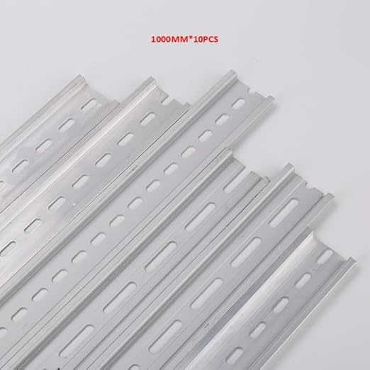 10 Pieces DIN Rail Slotted Aluminum RoHS 1000mm Long 35mm Wide 7.5mm High,10 Meters Total - Poueer