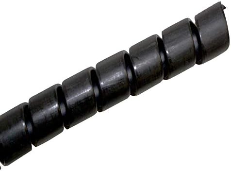 Kable Kontrol Cyclone Heavy Duty Hydraulic Hose Spiral wrap - 1/2' Diameter - Black - 165 feet Long | Abrasion Resistant | HDPE Construction | Protects Hose-Lines - Poueer