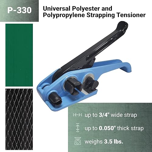 IDL Packaging Teknika P-330 Economical Tensioner for PP and PET Strapping, Up to 3/4 Strap Width - Poueer