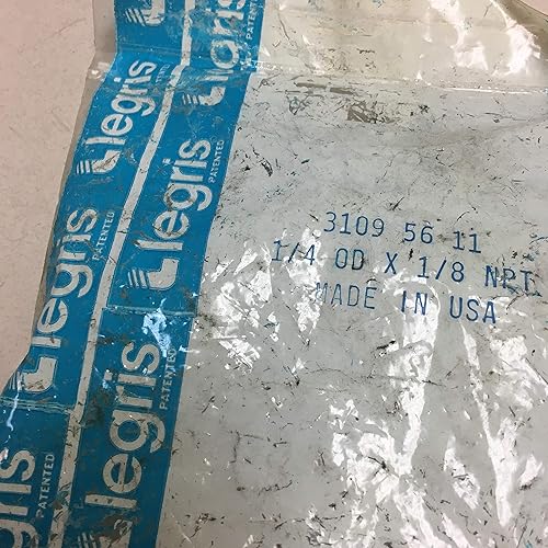 Pack of 10 Gray LEGRIS 3109 56 11 Elbow, Male 1/4 Tube OD x 1/8 NPT - Poueer