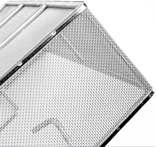 Medical 304 Stainless Steel Instrument Sterilization Baskets,Surgical Instrument Tool Sterilization Tray case Box,Mesh Perforated Baskets Sterilization Tray,50 * 40 * 20cm - Poueer
