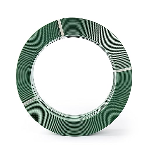 U.S. Solid Packaging 3/4' x 0.039' x 2723ft. Length Polyester PET Strapping Roll Green, UV, Water, and Rust Resistance - Poueer