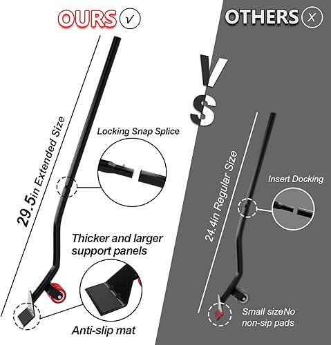 Furniture Dolly 5 Wheels Heavy Duty with Removable Side Guards,3307 Lbs Capacity,360° Rotating Wheels & Tail Brake,Furniture Movers Lifter Tool with Wheels for Appliances,Sofas,Beds,Pianos - Poueer