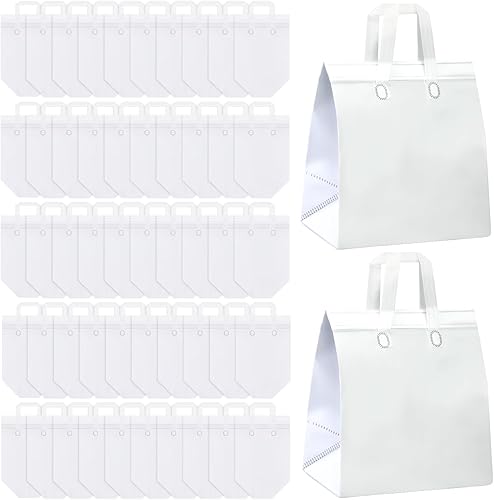 Hushee 200 Pcs Insulated Take out Bags Bulk Thermal Insulation Take Away Bags Disposable 10.24x11.02x6.69 Inch for Grocery Lunch Hot Cold Frozen Food Delivery Shipping Cooler(Black) - Poueer