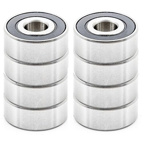 [2-Pack] 5305-2RS - Double Row Angular Contact Ball Bearing 25 mm x 62 mm x 25.4 mm (ID x OD x Width) with Double Rubber Seal (2) - Poueer