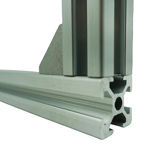 SANTIE 1 PCS T-Slot Framing System: 30 Series, 1200mm Lg, 30 mm x 30 mm, Single, 4 Open Slots, Smooth - Poueer