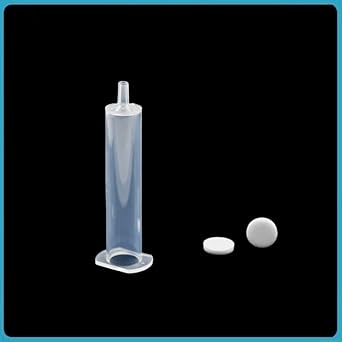 SPE Cartridges Empty Column Incl PE Frits for Solid-Phase Extraction Column Lab HPLC Experiment Supplies 20 30 60mL 10EA(20 mL) - Poueer