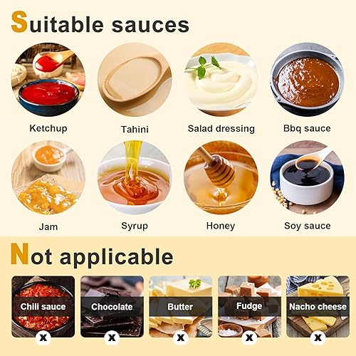 3.4Quart Sauce Pump Dispenser Stainless Steel Condiment Dispenser Pump Station Pump Dispenser for Syrup Ketchup Dressing BBQ Sauce - Poueer