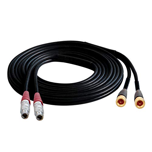 YUSHI INSTRUMENTS Dual LEMO-00 to Microdot Fiber Optic Audio-Video Cable - Poueer