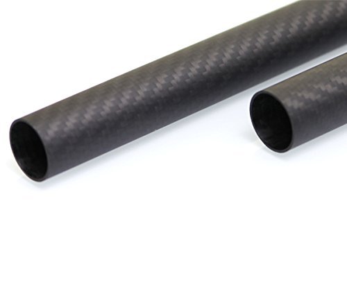 OD 50mm x ID 47mm x 500mm Long Carbon Fiber Tube 3K Matt Roll Wrapped - Poueer