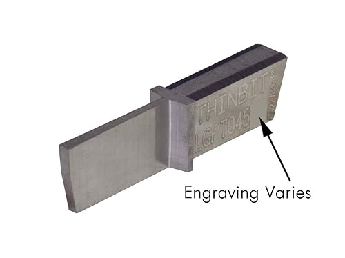 THINBIT 3 Pack LGPT045D2 'L' Series, Uncoated Carbide, Parting Insert for Steel, Cast Iron and Stainless Steel with Interrupted Cuts - Poueer