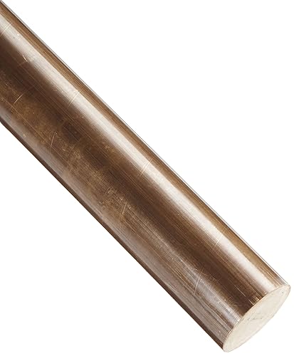 OnlineMetals 642 Bronze Round Bar, Unpolished (Mill) Finish, HR50 Temper, ASTM B150/ASTM B150M, 0.75' Diameter, 12' Length - Poueer