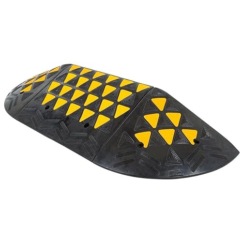 Guardian 8' Rubber Curb Ramp with Round End Caps - Poueer