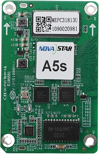 NOVASTAR A5s Receiving Card for LED Display Screen, Full-Color Asynchronous Controller, 320x256 @60Hz, Smart Module Support, Indoor/Outdoor Video Wall LED Receiver Board - Poueer