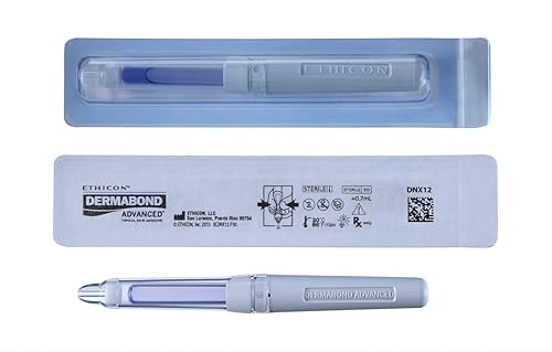DNX12 Dermabond Advanced Topical Skin Adhesive, 0.7 mL Ampule of High-Viscosity Skin Adhesive, Medical Supplies - Poueer