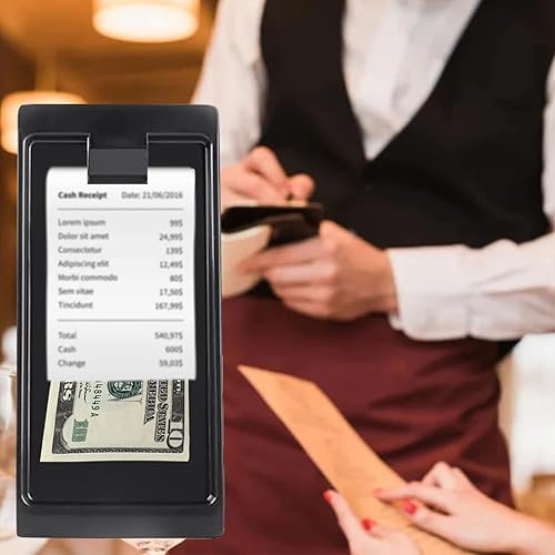 32 Pieces Black Check Holders,Guest Receipt Holder Tray Check Presenter Trays Guest,Restaurant Tip Tray,Check Tip Trays Waitress,Check Tip Trays for Waitress Tip Tray,Restaurants,Bars,Hotels - Poueer
