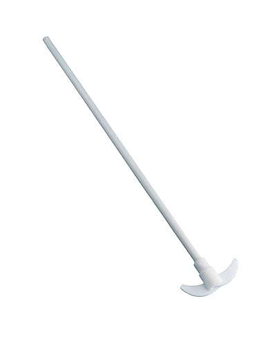 PTFE Overhead Stirrer Electric Stirring Rod Stirrier Mixer Shaft with Foldable Paddle for Lab (600MM-145MM-10MM) - Poueer