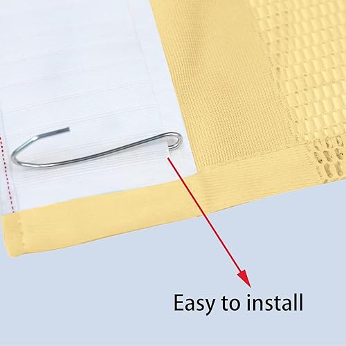 Flame Retardant Hospital Curtain Room Divider Cubicle Curtain Divider Privacy Medical Curtain for Hospital, Medical Clinic, Lab,School(1 Panel, W15xL8FT,Beige) - Poueer