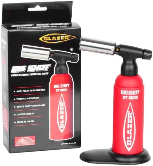 Blazer GT-8000 Red Big Shot Torch - Limited Edition (189-8000-RED) - Poueer