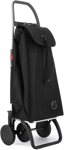 Rolser I-Max MF 4 Wheel Foldable Shopping Trolley - Orange - Poueer