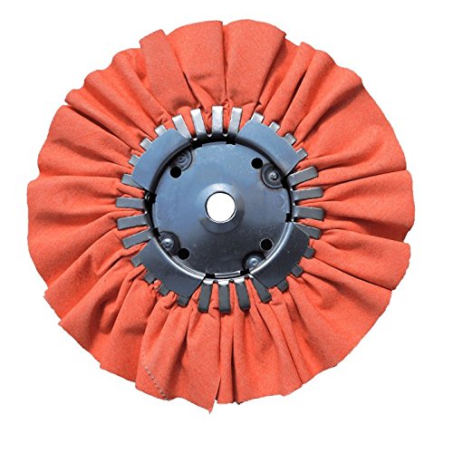 10' Diameter Orange Airway POLISHING Wheel W/A 5/8' Arbor Hole for Aluminum OR Stainless Metal Finishing - Poueer