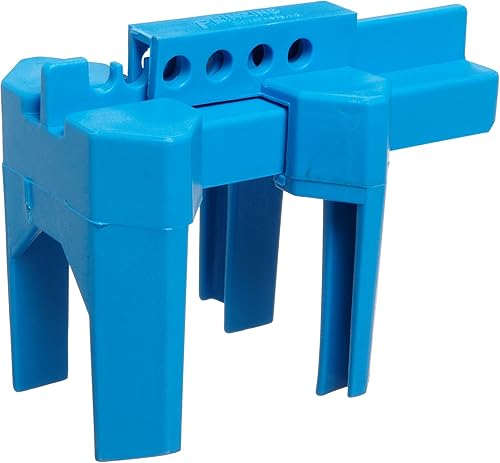 Brady Prinzing Ball Valve Lockout, Small, for 1/2'-2-1/2' Outside Pipe Diameter, Blue - BS07A-BU - Poueer