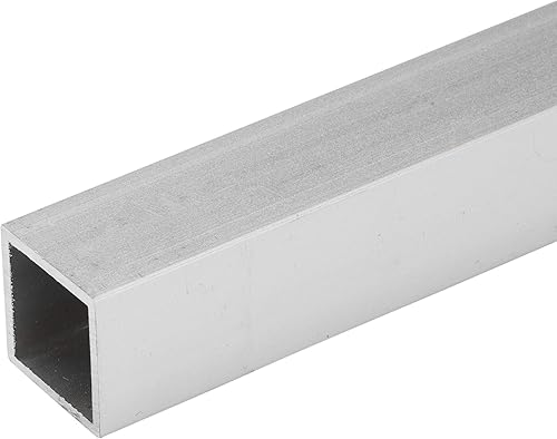 Randall Manufacturing Co., Inc | Aluminum Structural Sections | 4’ x 1” Square Tubing | 3 Pack | .050” Wall | Clear Anodized Aluminum | Easy to Clean & Paint | Great for Commercial & At Home Projects - Poueer