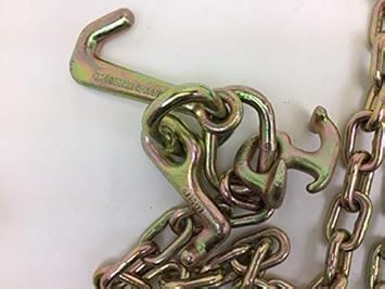 5/16' x 36' V-Chain Bridle with RT and Mini-J Cluster and Grab Hooks 4700 lbs WLL (1) - Poueer
