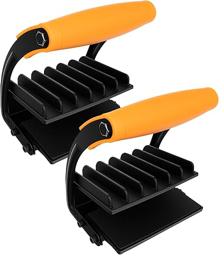 Panel and Plywood Carrier(2 Pack), Plywood Lifting Tool and Drywall Carrying Tool, Aluminum Alloy Soft-Grip Handle Gripper Lift for Sheetrock - Poueer