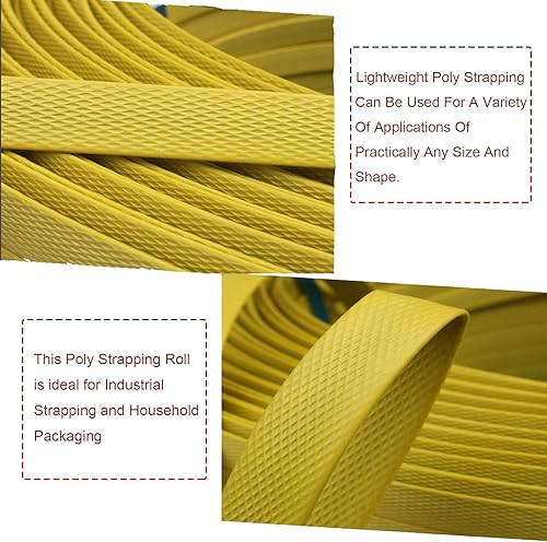 Poly Strapping 1/2inch x 660ft, 100pcs Snap-On Seals, Tensioner Sealer Tools,Havey Duty Pallet Strapping Kit - Poueer
