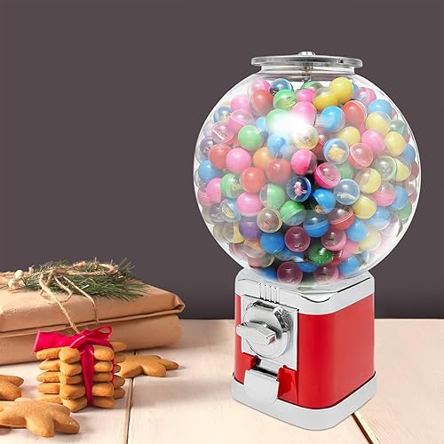 Capsule Vending Machine Candy Machine Dispenser for Business Toy Vending Machine Dispenser Lockable Candy Gumball Dispenser Machine Prize Machine Twister Ball Dispenser (White) - Poueer