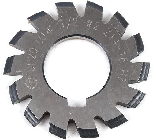 8 Pcs Involute Gear Cutter Gear Milling Cutter Tool High Speed Steel Gear Mill Cutter Holder DP20 - Poueer