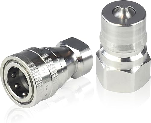 HFS(R) 1/2' Female NPT Quick Disconnect Coupler Set Hydraulic 304 Stainless Steel - Poueer