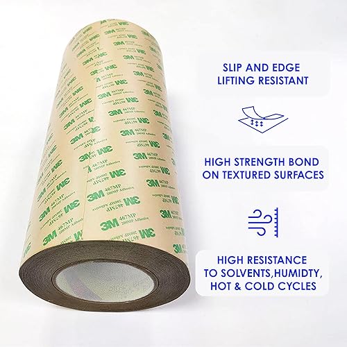 CANOPUS Double Sided Transfer Sheet, 468MP Adhesive Transfer Tape, 12in x 5yd - Poueer
